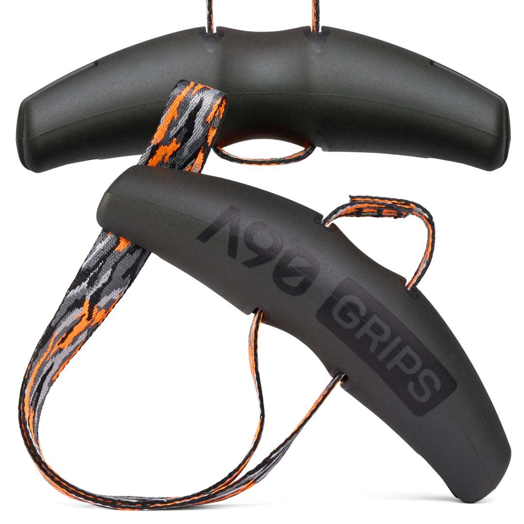 Limited edition A90 Camo Grips for enhanced workout grip and joint stress reduction.