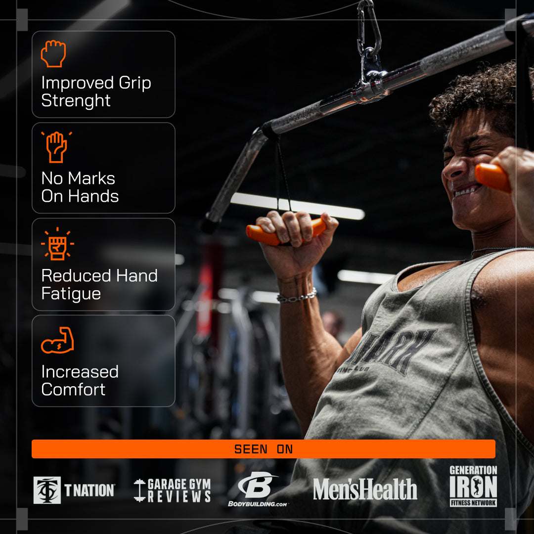 Improve your workout with A90 Grips. Reduce joint stress, enhance muscle stimuli, and boost power.