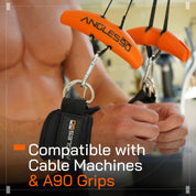 Replace bulky machines—A90 Ankle Straps are your go-to for leg curls and recovery. 2 straps included.