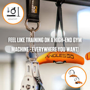 Portable workout power: unleash your fitness routine anywhere with the A90 Cable Pulley, featuring a pulley system!