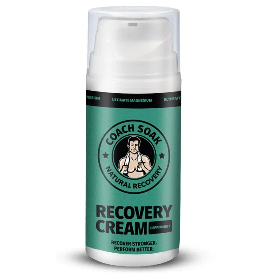 Coach Soak Magnesium Recovery Cream helps relieve cramps, soreness, and tension so you bounce back stronger, faster.