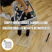 The A90 Homemade Weight: Durable, customizable home weights with a 440lb net and stylish logo.
