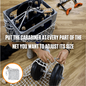 Customize home weights with the A90 Homemade Weight. Durable net, carabiner, and 440lb capacity.