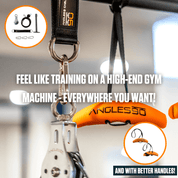 The A90 Home Gym Set includes grips, pulleys, sling trainer, and resistance bands to build a versatile workout space at home.