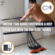 Maximize your workout: secure your A90 Resistance Band with the a90 sling trainer for a versatile and safe training session anywhere.