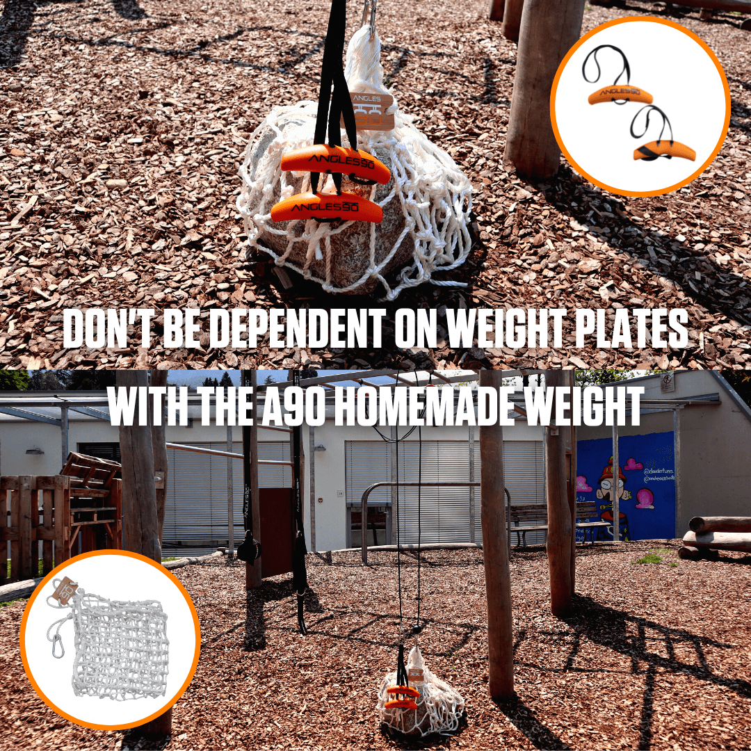 The A90 Homemade Weight lets you craft home weights with a 440lb capacity, carabiner, and logo.
